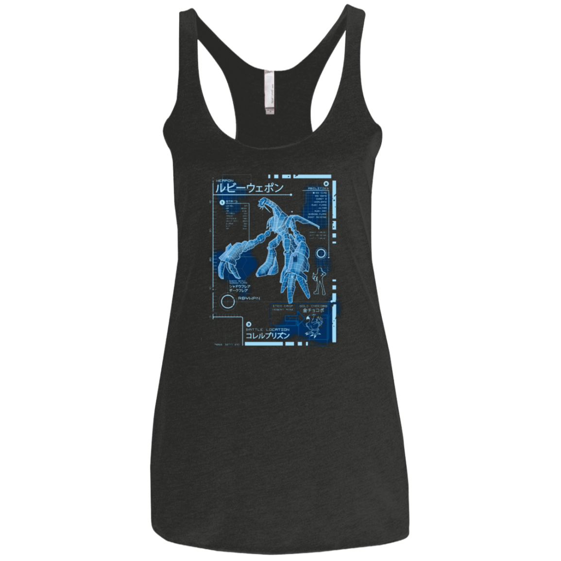 T-Shirts Vintage Black / X-Small RUBY BLUEPRINT Women's Triblend Racerback Tank