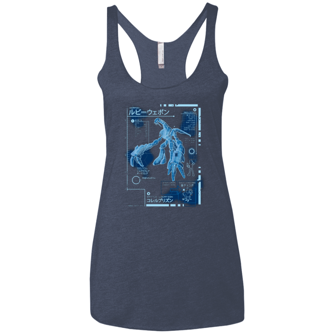 T-Shirts Vintage Navy / X-Small RUBY BLUEPRINT Women's Triblend Racerback Tank