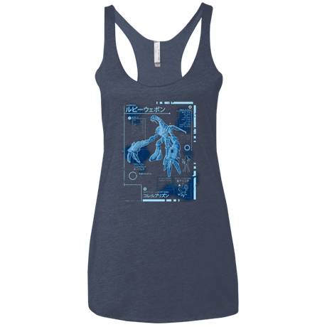 T-Shirts Vintage Navy / X-Small RUBY BLUEPRINT Women's Triblend Racerback Tank