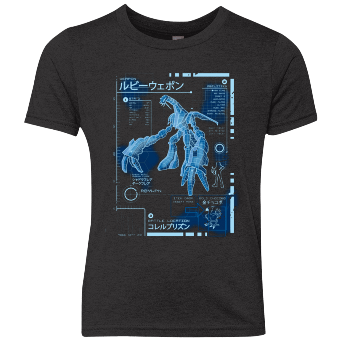 T-Shirts Vintage Black / YXS RUBY BLUEPRINT Youth Triblend T-Shirt