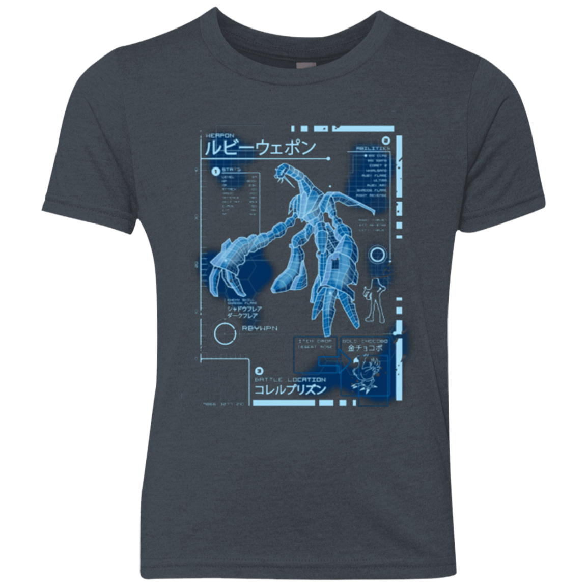 T-Shirts Vintage Navy / YXS RUBY BLUEPRINT Youth Triblend T-Shirt