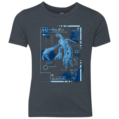 T-Shirts Vintage Navy / YXS RUBY BLUEPRINT Youth Triblend T-Shirt