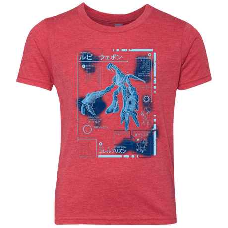 T-Shirts Vintage Red / YXS RUBY BLUEPRINT Youth Triblend T-Shirt