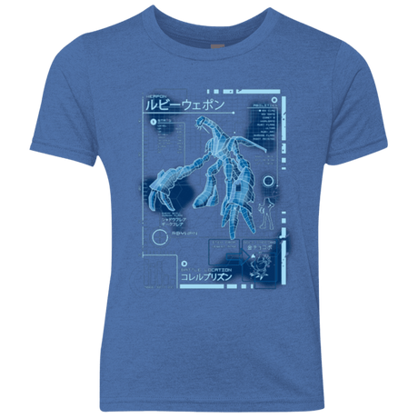 T-Shirts Vintage Royal / YXS RUBY BLUEPRINT Youth Triblend T-Shirt