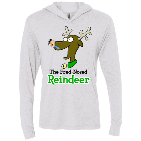 T-Shirts Heather White / X-Small Rudy Fred Triblend Long Sleeve Hoodie Tee