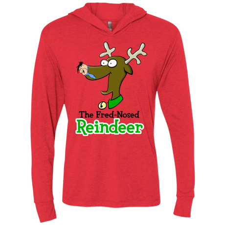 T-Shirts Vintage Red / X-Small Rudy Fred Triblend Long Sleeve Hoodie Tee