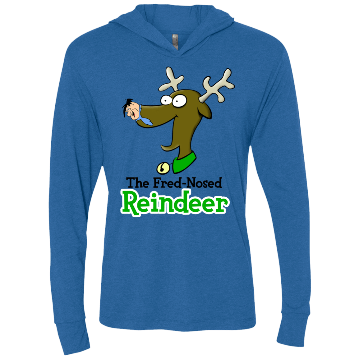 T-Shirts Vintage Royal / X-Small Rudy Fred Triblend Long Sleeve Hoodie Tee