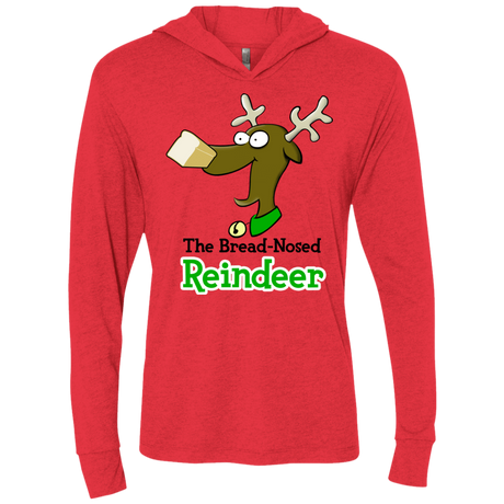 T-Shirts Vintage Red / X-Small Rudy Triblend Long Sleeve Hoodie Tee