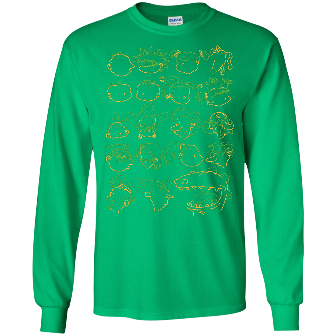 T-Shirts Irish Green / S RUGRAT HEADS Men's Long Sleeve T-Shirt