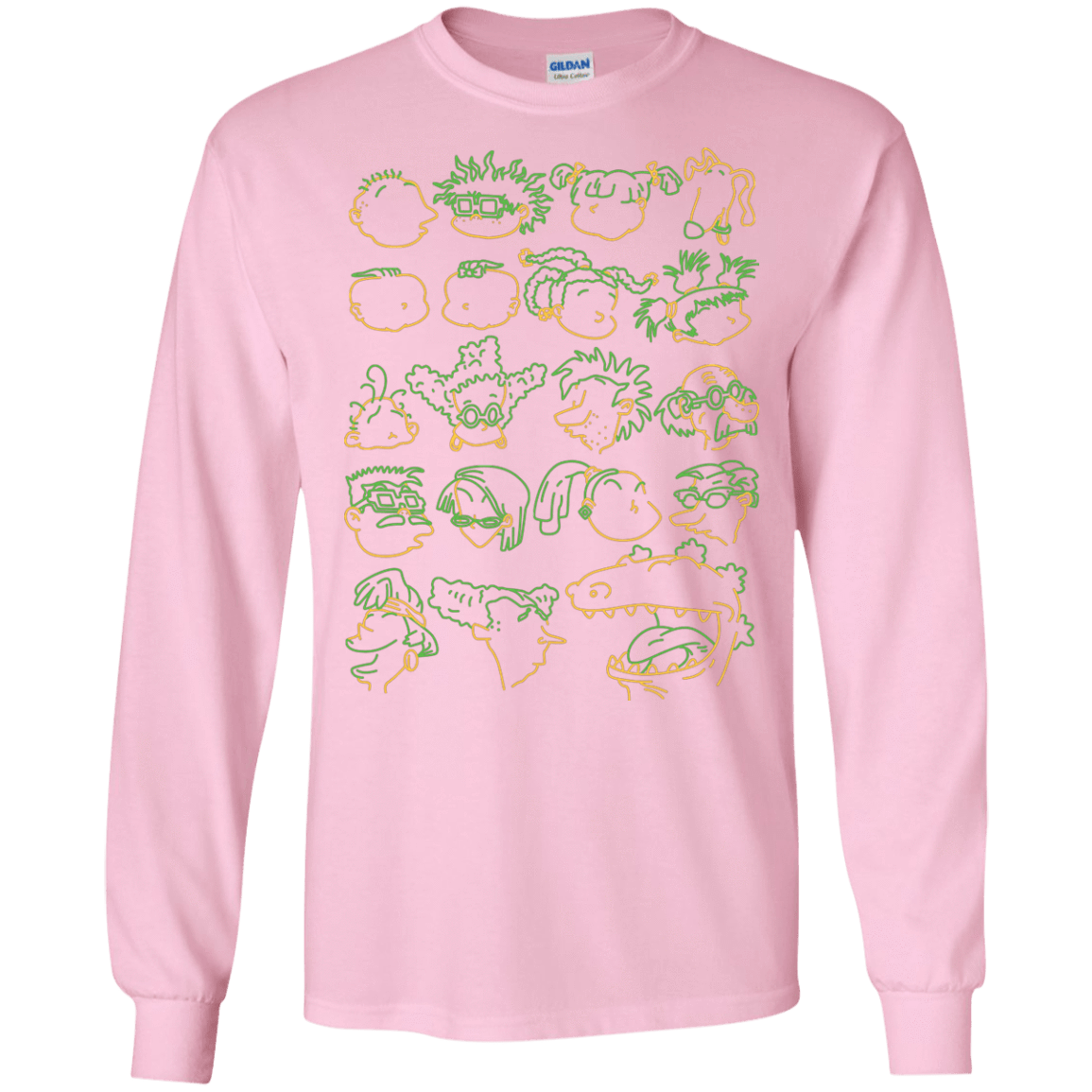 T-Shirts Light Pink / S RUGRAT HEADS Men's Long Sleeve T-Shirt