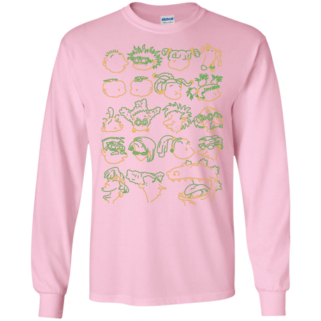 T-Shirts Light Pink / S RUGRAT HEADS Men's Long Sleeve T-Shirt