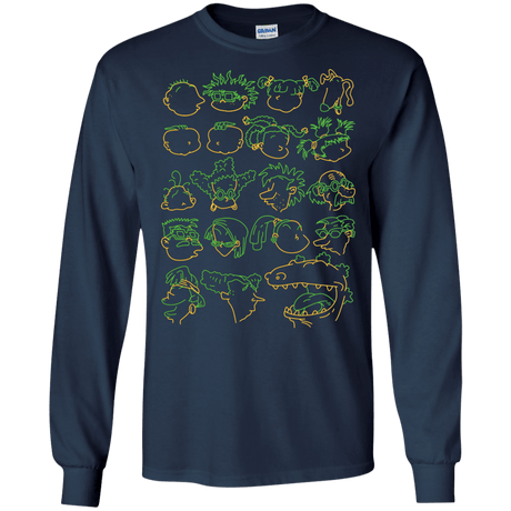 T-Shirts Navy / S RUGRAT HEADS Men's Long Sleeve T-Shirt