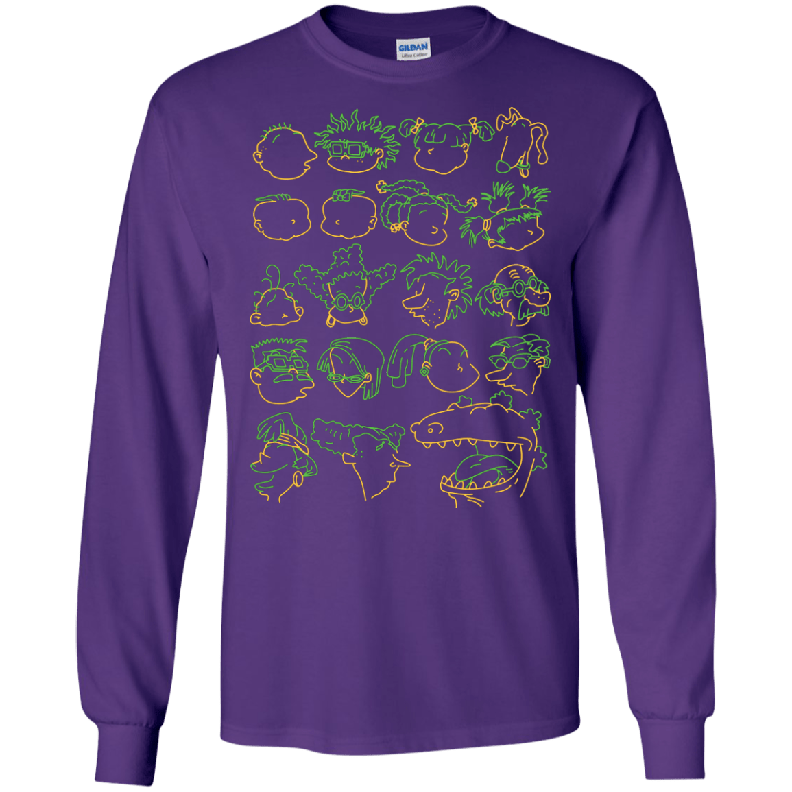 T-Shirts Purple / S RUGRAT HEADS Men's Long Sleeve T-Shirt