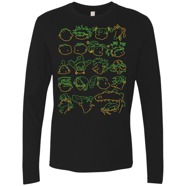 T-Shirts Black / S RUGRAT HEADS Men's Premium Long Sleeve