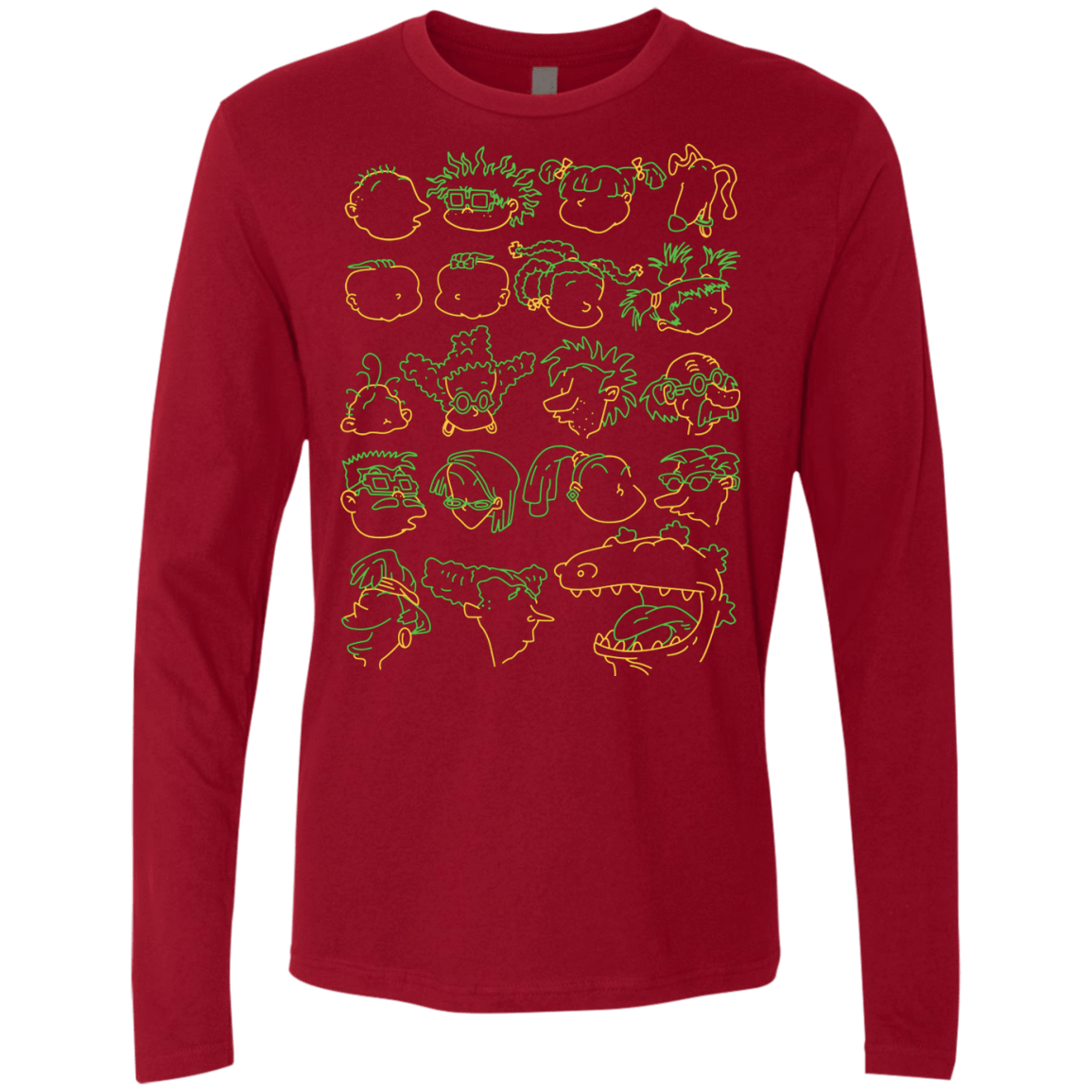 T-Shirts Cardinal / S RUGRAT HEADS Men's Premium Long Sleeve