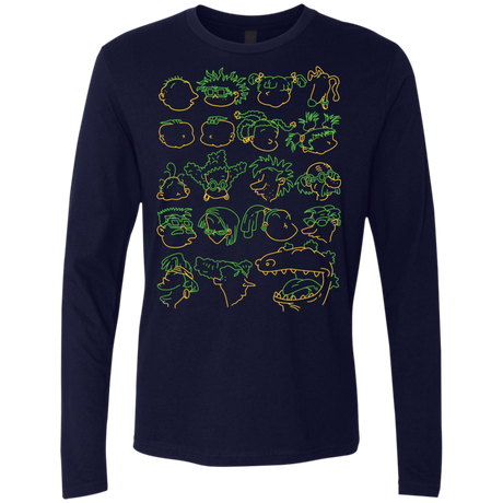 T-Shirts Midnight Navy / S RUGRAT HEADS Men's Premium Long Sleeve