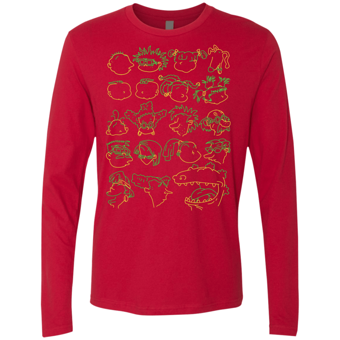 T-Shirts Red / S RUGRAT HEADS Men's Premium Long Sleeve