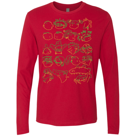 T-Shirts Red / S RUGRAT HEADS Men's Premium Long Sleeve