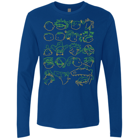 T-Shirts Royal / S RUGRAT HEADS Men's Premium Long Sleeve