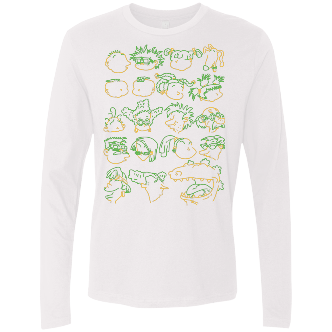 T-Shirts White / S RUGRAT HEADS Men's Premium Long Sleeve