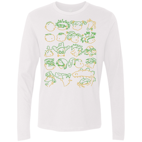T-Shirts White / S RUGRAT HEADS Men's Premium Long Sleeve