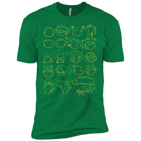 T-Shirts Kelly Green / X-Small RUGRAT HEADS Men's Premium T-Shirt