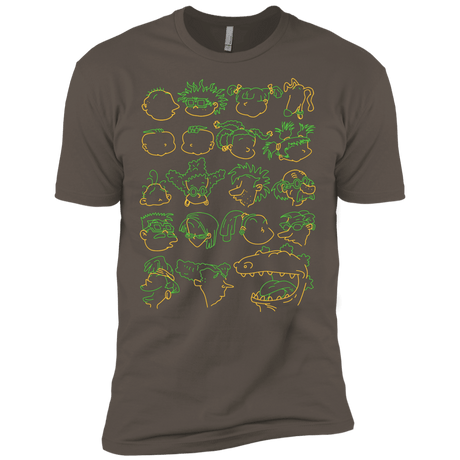 T-Shirts Warm Grey / X-Small RUGRAT HEADS Men's Premium T-Shirt