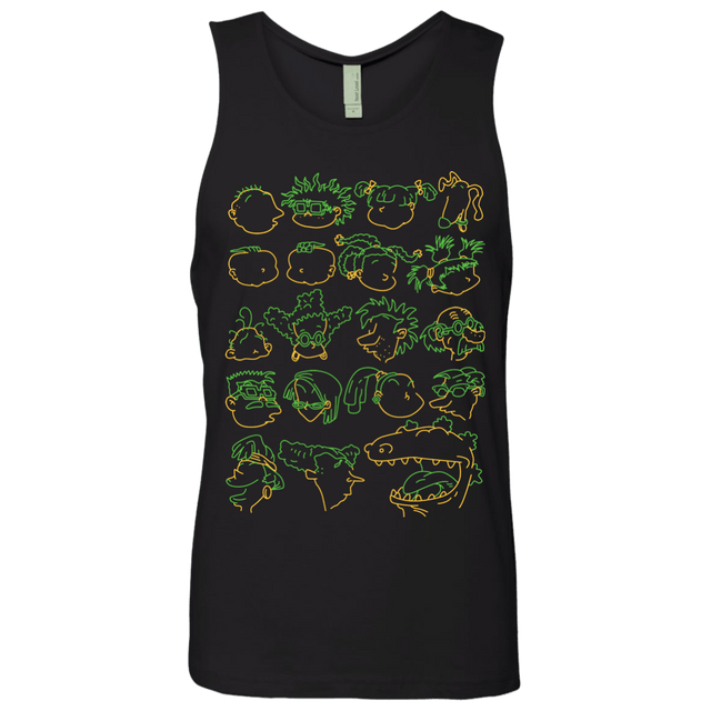 T-Shirts Black / S RUGRAT HEADS Men's Premium Tank Top