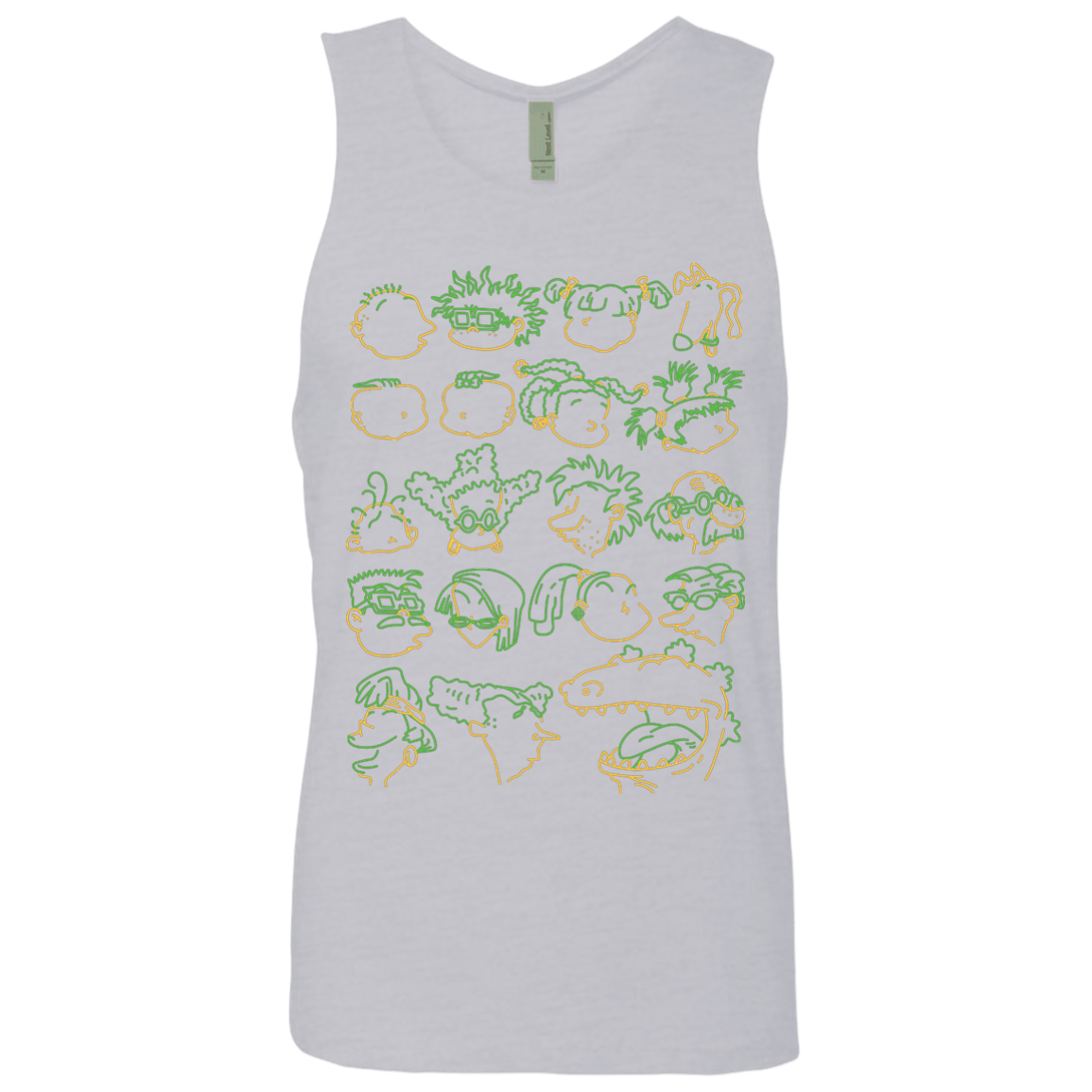 T-Shirts Heather Grey / S RUGRAT HEADS Men's Premium Tank Top