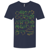 T-Shirts Midnight Navy / X-Small RUGRAT HEADS Men's Premium V-Neck