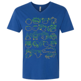 T-Shirts Royal / X-Small RUGRAT HEADS Men's Premium V-Neck