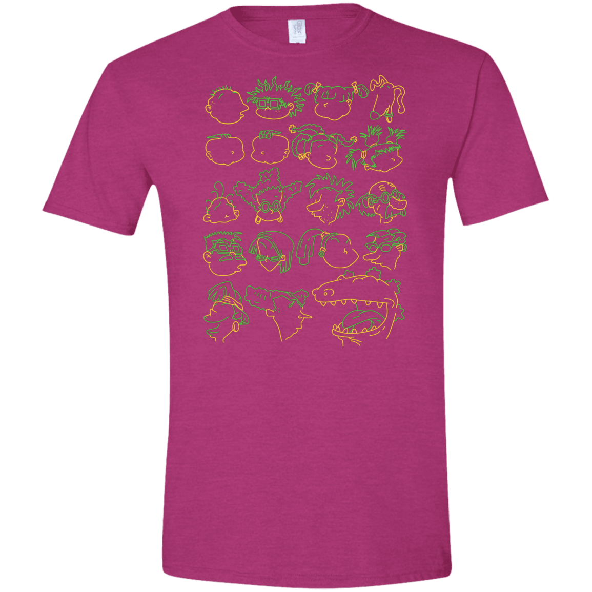 T-Shirts Antique Heliconia / S RUGRAT HEADS Men's Semi-Fitted Softstyle