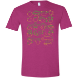 T-Shirts Antique Heliconia / S RUGRAT HEADS Men's Semi-Fitted Softstyle