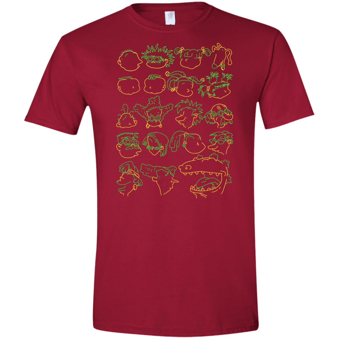 T-Shirts Cardinal Red / S RUGRAT HEADS Men's Semi-Fitted Softstyle