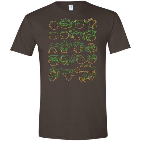T-Shirts Dark Chocolate / S RUGRAT HEADS Men's Semi-Fitted Softstyle