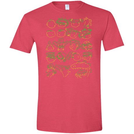 T-Shirts Heather Red / S RUGRAT HEADS Men's Semi-Fitted Softstyle