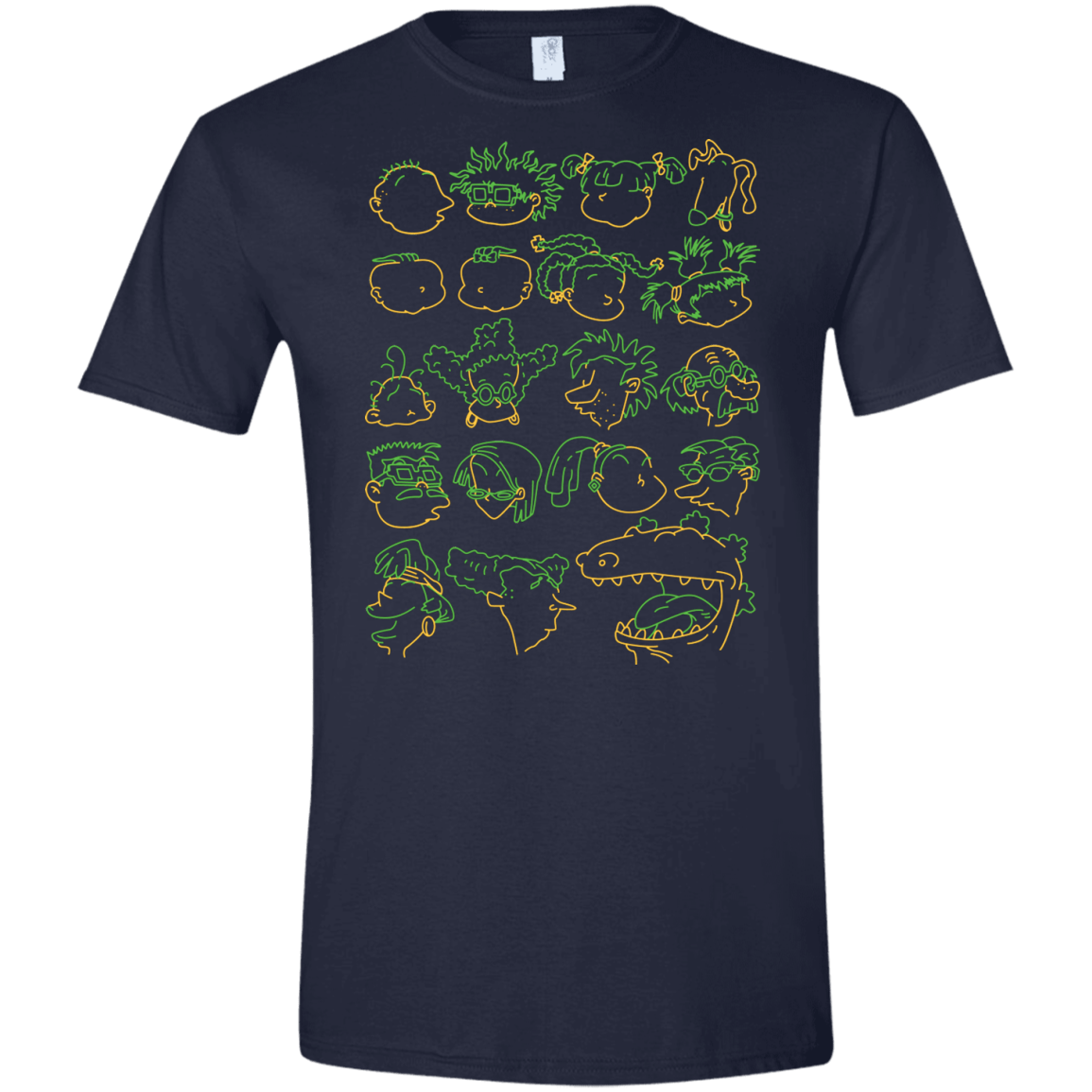 T-Shirts Navy / X-Small RUGRAT HEADS Men's Semi-Fitted Softstyle