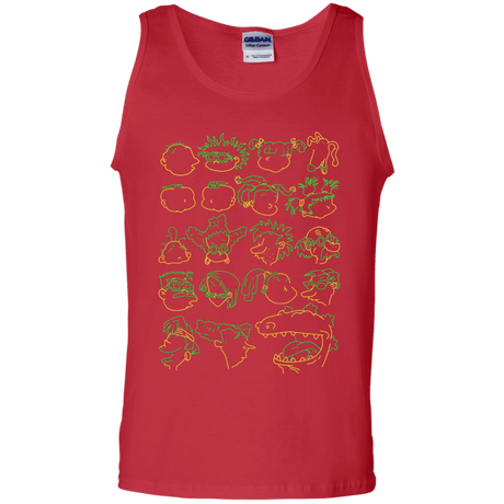 T-Shirts Red / S RUGRAT HEADS Men's Tank Top
