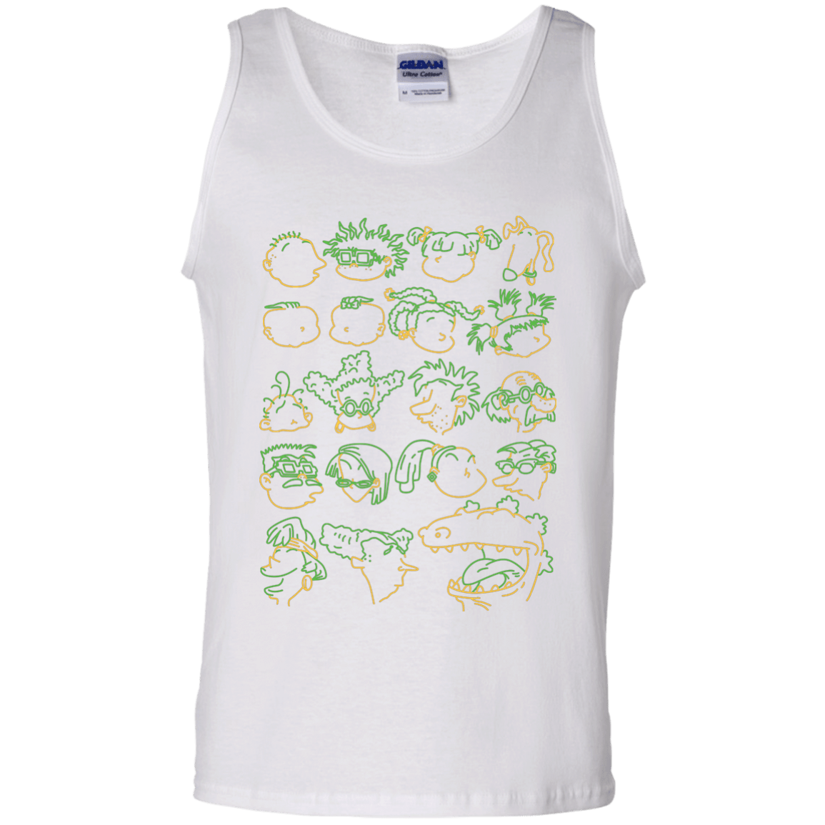 T-Shirts White / S RUGRAT HEADS Men's Tank Top