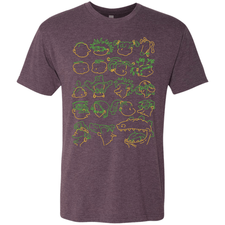 T-Shirts Vintage Purple / S RUGRAT HEADS Men's Triblend T-Shirt