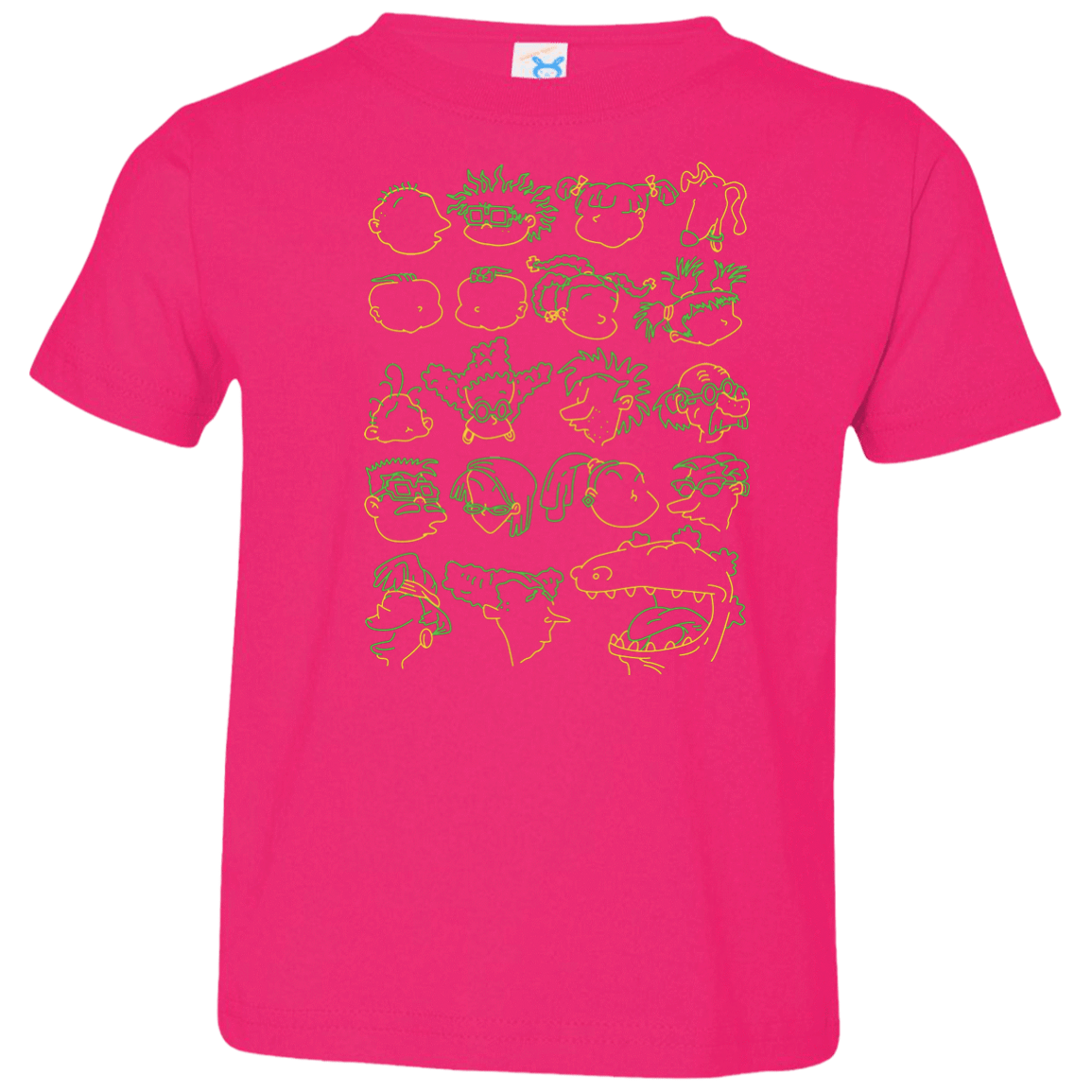 T-Shirts Hot Pink / 2T RUGRAT HEADS Toddler Premium T-Shirt