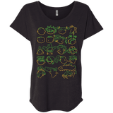 T-Shirts Vintage Black / X-Small RUGRAT HEADS Triblend Dolman Sleeve