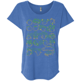 T-Shirts Vintage Royal / X-Small RUGRAT HEADS Triblend Dolman Sleeve