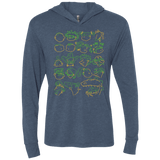 T-Shirts Indigo / X-Small RUGRAT HEADS Triblend Long Sleeve Hoodie Tee