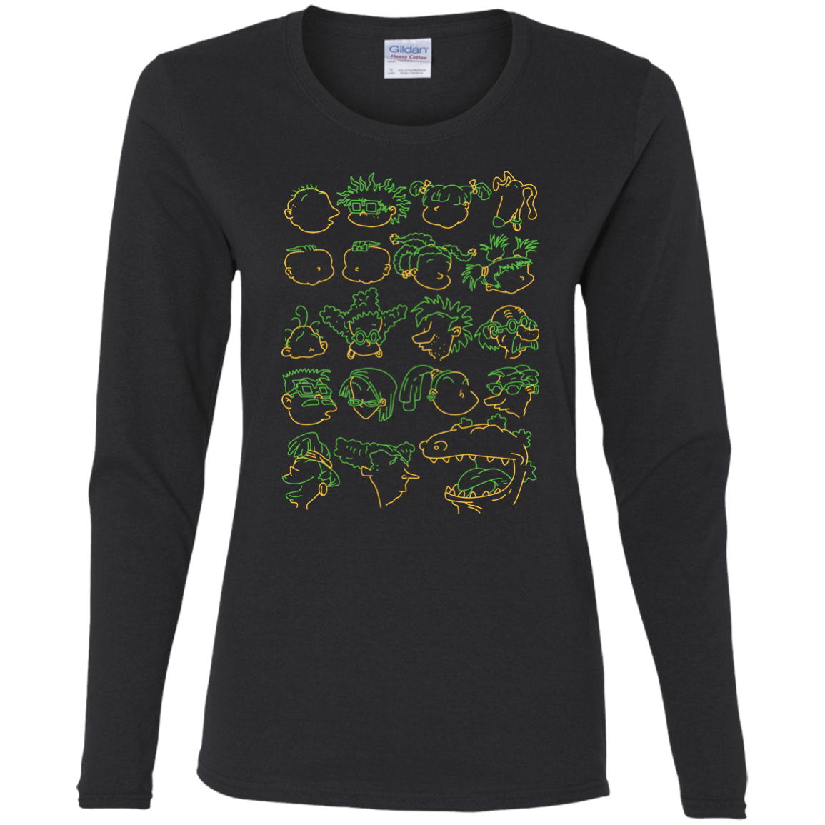 T-Shirts Black / S RUGRAT HEADS Women's Long Sleeve T-Shirt