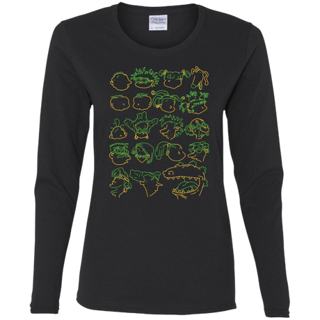 T-Shirts Black / S RUGRAT HEADS Women's Long Sleeve T-Shirt