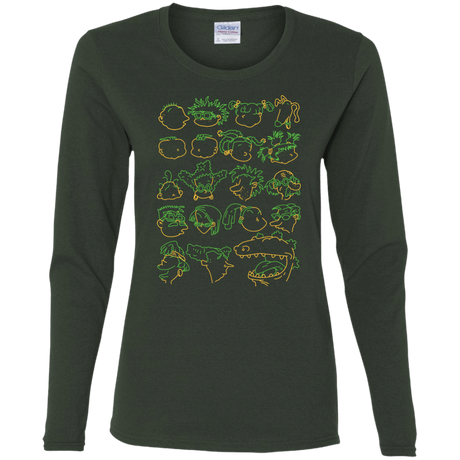 T-Shirts Forest / S RUGRAT HEADS Women's Long Sleeve T-Shirt