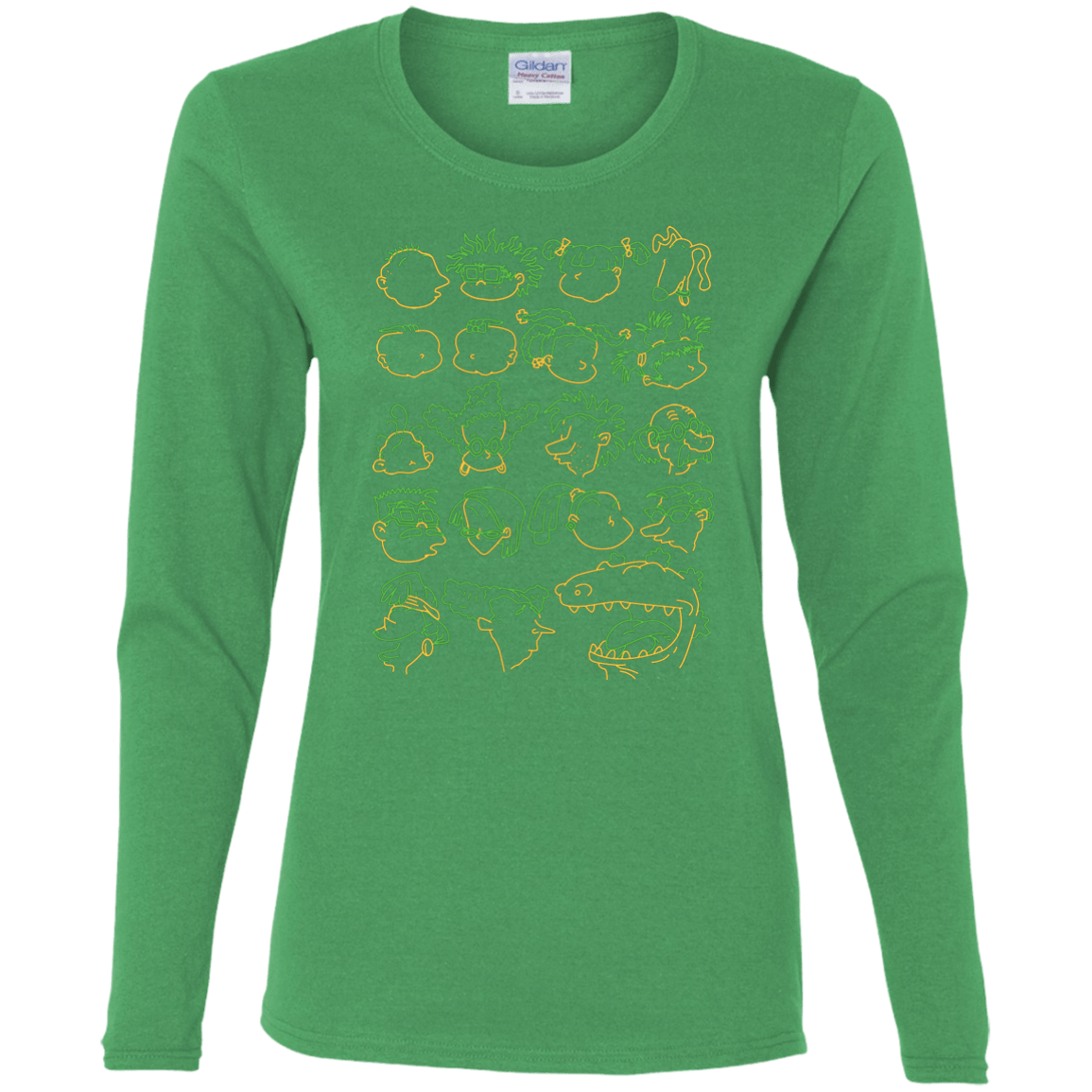 T-Shirts Irish Green / S RUGRAT HEADS Women's Long Sleeve T-Shirt