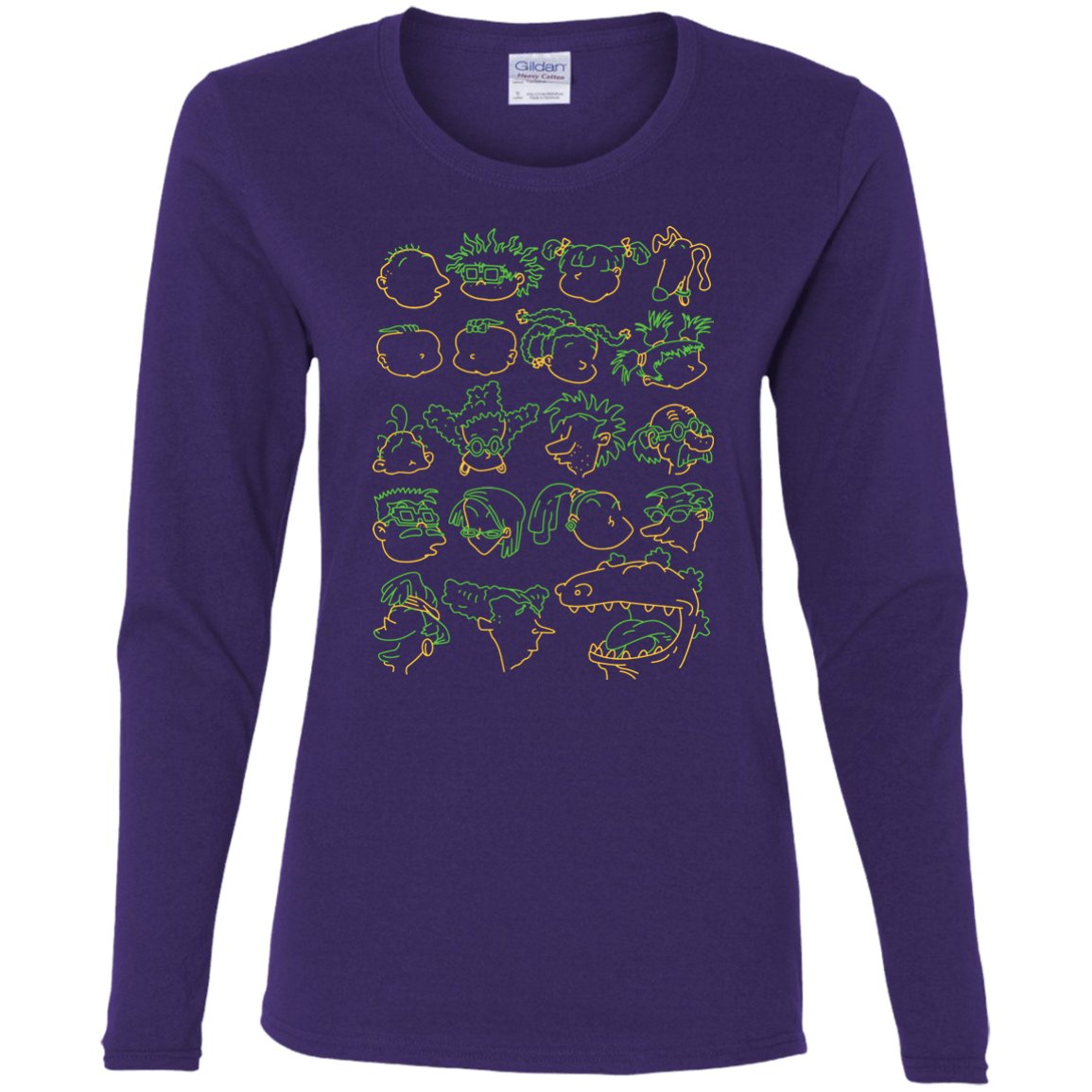 T-Shirts Purple / S RUGRAT HEADS Women's Long Sleeve T-Shirt