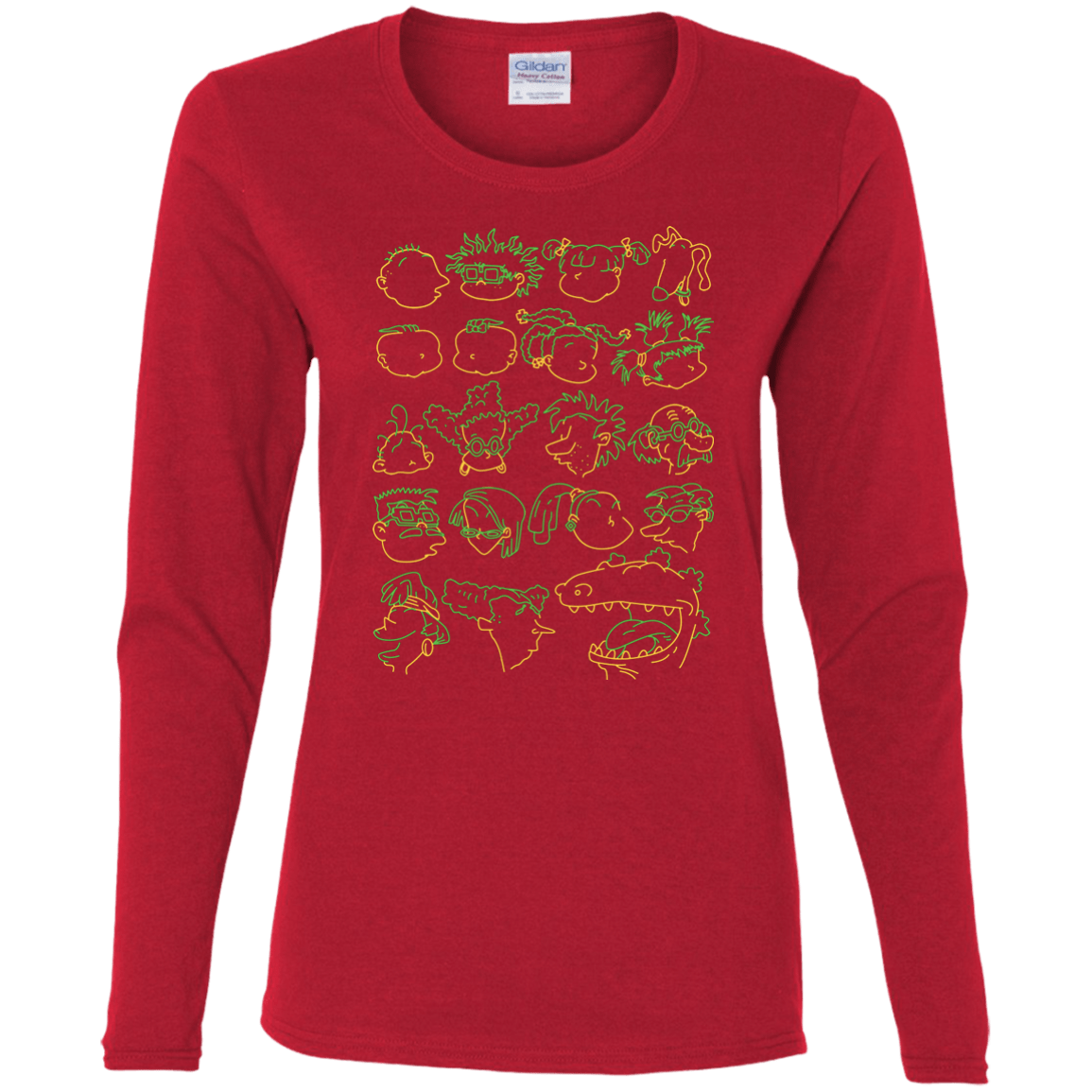 T-Shirts Red / S RUGRAT HEADS Women's Long Sleeve T-Shirt